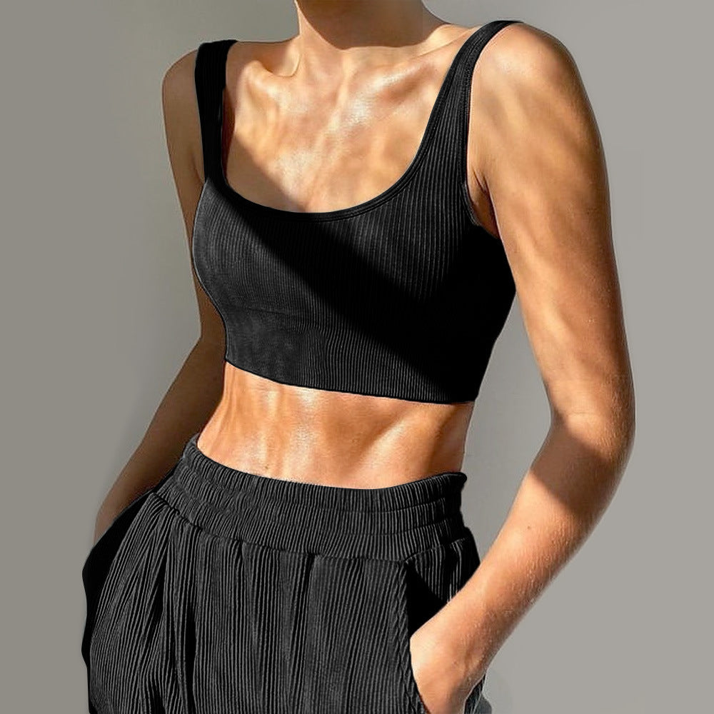 Casual Fashion Bra And Pants Sports And Fitness Two-piece Suit