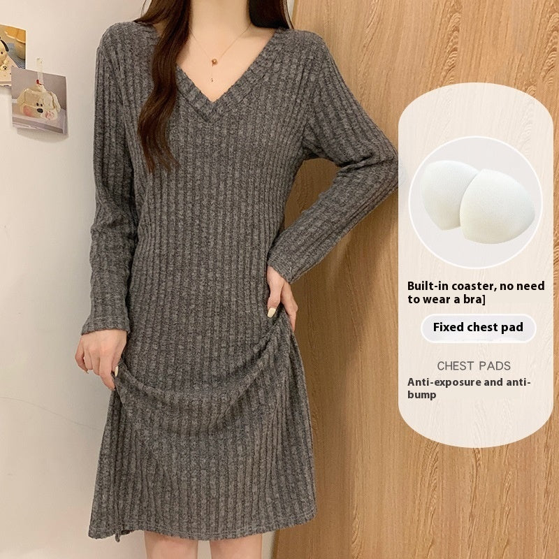 Women's Spring And Autumn Cotton Night Dress