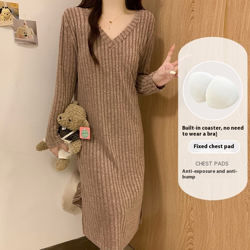 Women's Spring And Autumn Cotton Night Dress