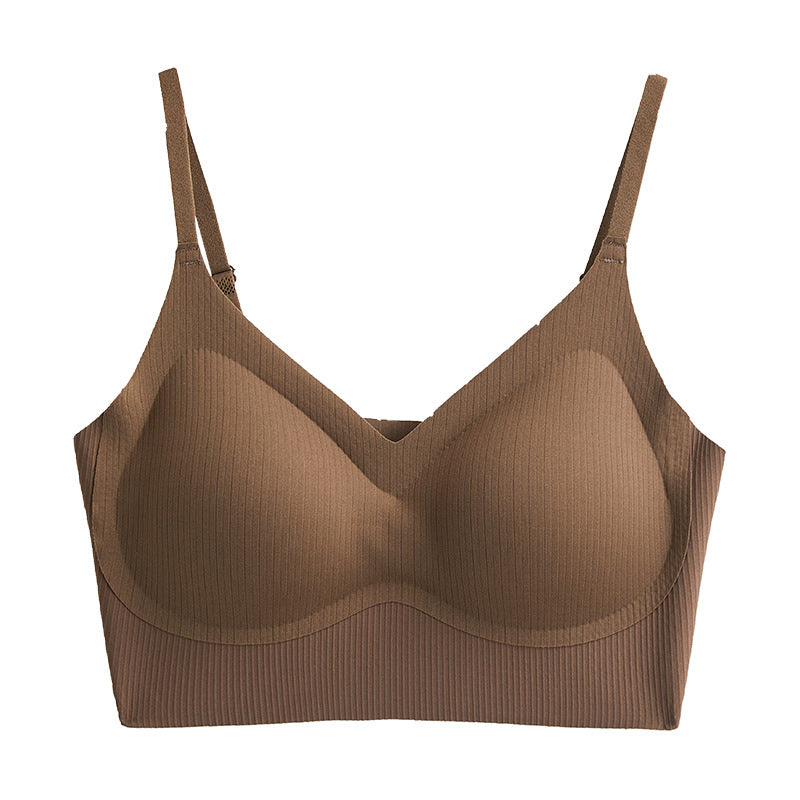 Women's One-piece Bra With Fixed Pads Casual Thin Top